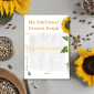 sunflower growth line graph