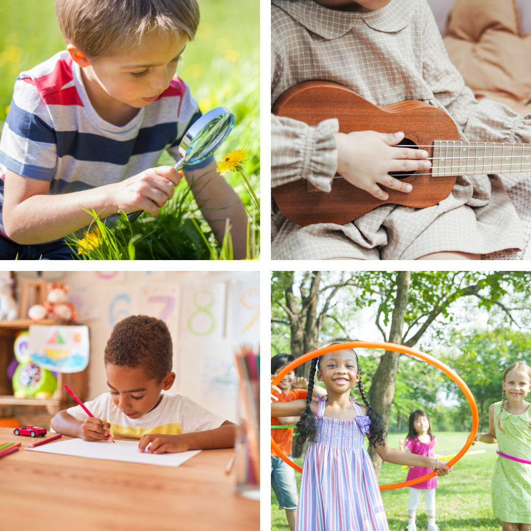 The Joyful Discovery Club: learning strengths - visual - auditory - reading and writing - kinaesthetic