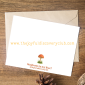 Mushroom in my heart greeting card back cover